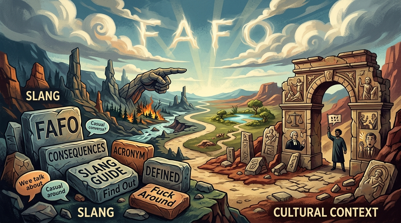 FAFO Meaning Explained: A Complete Guide to the Slang, Usage, and Cultural Context of “FAFO” showing internet slang explanation, social media trends, and online communication examples.