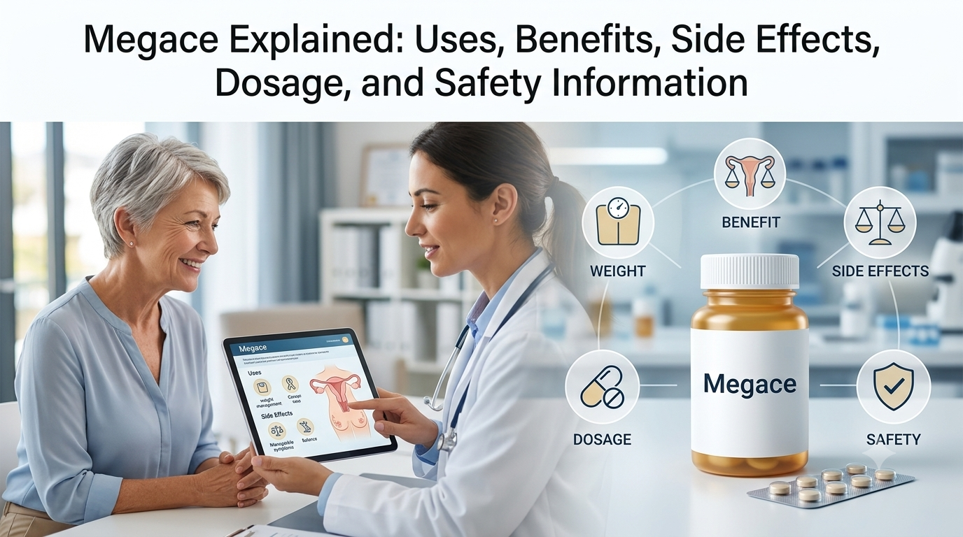 Megace Explained: Uses, Benefits, Side Effects, Dosage, and Safety Information