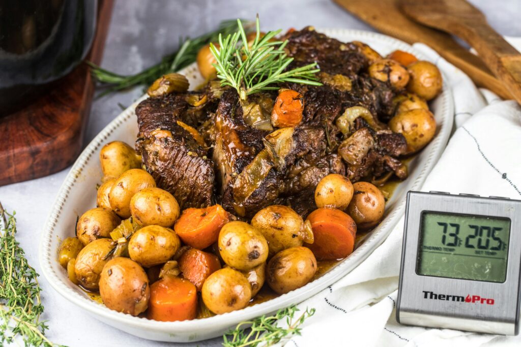 How to Use a Meat Thermometer guide to meat temperature charts, thermometer use, cooking safety, doneness levels, and kitchen techniques.